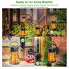 Flickering Flame Solar Lantern Outdoor Waterproof LED Light IP65 Waterproof Auto On/Off Hanging Solar Dancing Flame Lantern Light