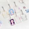 Card Clip, Keychain Sleeve, Transparent Acrylic Badge ID, Album Photo Frame, Convenient and Practical for Going Out