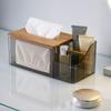 2 в 1 Отделение для коробки бумажных полотенец Прозрачная коробка для салфеток Многофункциональный Органайзер для салфеток большой вместимости Украшение стола