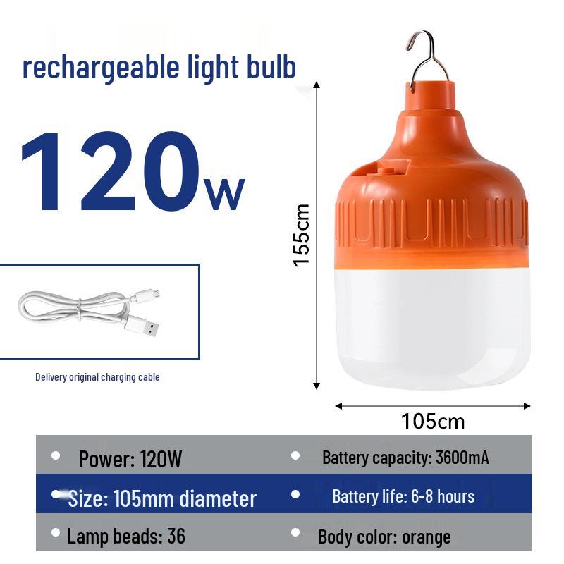 Super Bright Rechargeable LED Night Market Stall Lights - Cordless, Energy-Saving, Long Battery Life