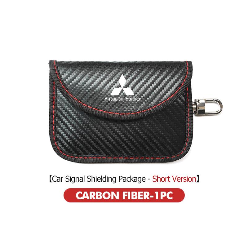 xkhr10 For Mitsubishi Car Styling Key Case Signal Blocker Bag RFID Shielding Pocket Accessories Lancer ASX Pajero Mirage Attrage