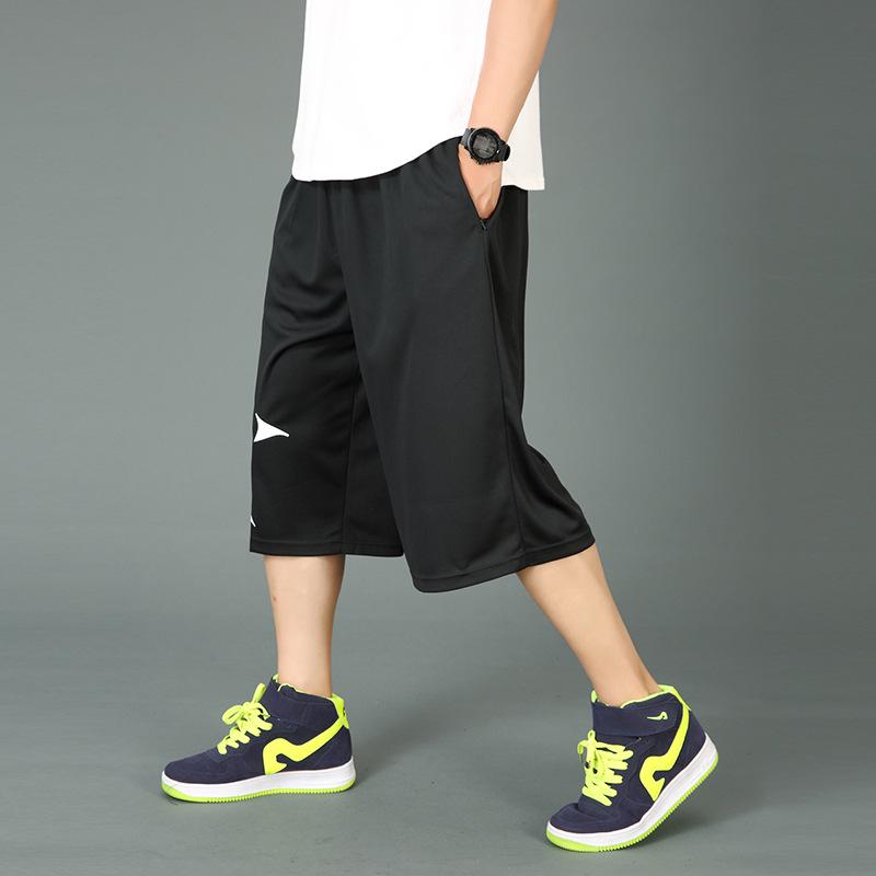 350 Jin мужские баскетбольные укороченные брюки свободного кроя большого размера