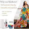 LLoud Houses Family Cartoon Flannel Throw Blanket for Couch Sofa Bed  Softized Quality Picnic Blanket