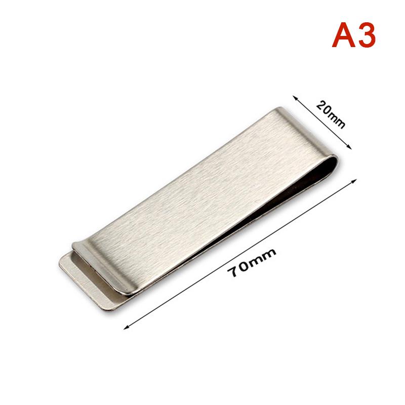 Высококачественный металлический зажим для денег из нержавеющей стали, простой серебряный зажим для денег, держатель для купюр для мужчин и женщин