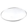 Rearview Mirror, Car Auxiliary Mirror, Wide Angle, Silvertone, Metal, Glass, 3.7 Inches (95 Mm), Round Shape, 1 Piece