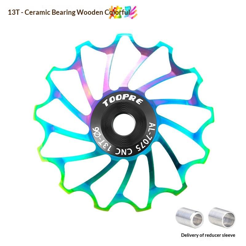 Bicycle Rear Derailleur Guide Wheel 11T 13T Aluminum Alloy Bearing Lightweight Ceramic Bearings For Mountain Road Bike