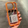 Lens Metal Ring Protector Stand Phone Case For IPhone 16 15 12 13 14Pro Max 11 Camera Glass Protection Transparent Shockproof Cover