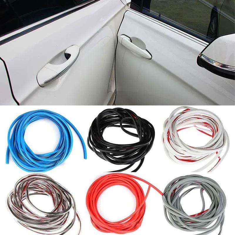 5M/Pack Universal Car Door Edge Guards Trim Styling Moulding Protection Strip Scratch Protector For Car Vehicle Interior Mirrors 6