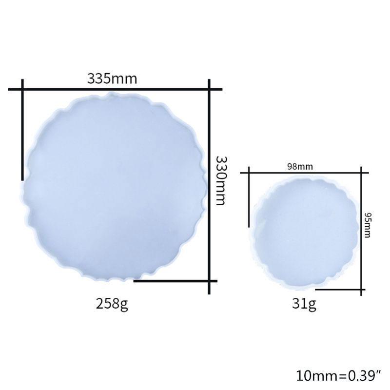 Поднос для чая, силиконовая форма, смола, агат, круглая форма для цветов, форма «сделай сам»