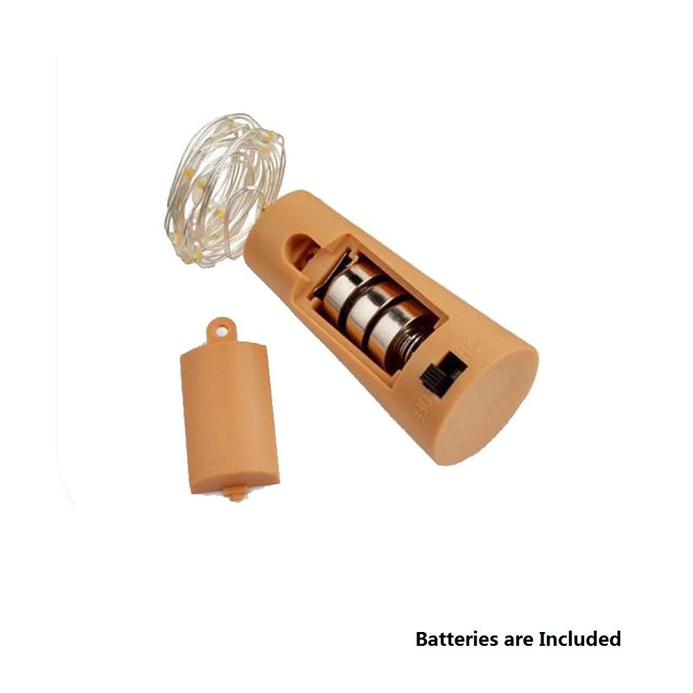 Новые 10 шт. Светодиодные гирлянды-феи в бутылках с пробками для свадебной вечеринки, Рождества, 2 м проволоки