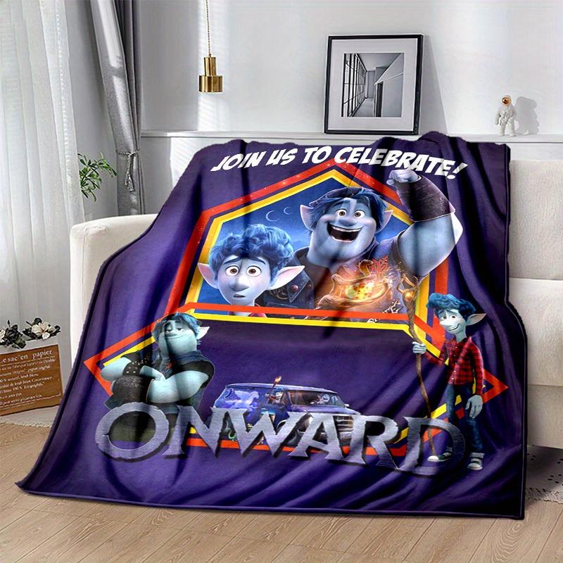 1pc, Onward Movie Characters Throw Blanket Perfect for Home Decor, Couch Cover, Outdoor Use, Travel, Camping