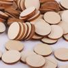 Plain Unpainted Wooden Round Embellishments Cardmaking DIY Handwerkliches Dekor - 100pcs 20mm