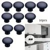 10pcs European Mushroom Porcelain Single Hole Handle Modern Simple Wardrobe Cabinet Round Stainless Steel Drawer Handle Hardware