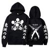 Anime Demon Slayer Hoodie Tengen Uzui Sound Breathing Double Sided Hooded Sweatshirts Men's Women's Fashion Oversized Hoodies Streetwear