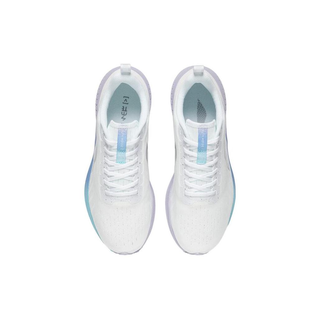 Li Ning Red Hare 5 Износостойкие Дышащие Низкие Беговые Кроссовки Женские Mist White ARMT048-1