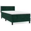 Maison Exclusive - Sommier à lattes de lit et matelas Vert foncé 80x200 cm Velours