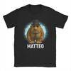 Matteo Mateo Matteooo Italian Brainrot Meme Cotton T-Shirt For Men Summer Vintage T-Shirts O Neck Tees Plus Size Clothing