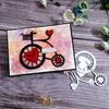 Bike Love Metal Cutting Dies Stencils Die Cut for DIY Scrapbooking Album Paper Card Embossing Crafts
