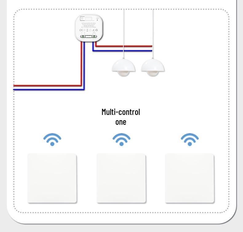 Battery-free Wireless Waterproof Wall Switch with Self-Generating Power and Long-Range Capability