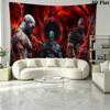 God of War Wall Tapestry Aesthetic Wall Hanging Printed Fabric Blanket Decorative Tapestries for Bedroom Living Room Home Decor