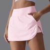 Outdoor Sports Yoga Skirt Badminton Tennis Skirt High Waist Breathable Sweat Skirt Active Athletic Yoga Fitness Skirt Short