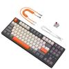 MAMBASNAKE K87 Mechanical Keyboard Keyboard Coil Cable 87 Keys Compact Wired Cable Detachable Custom Coil Cable Tenkeyless Hot Swap EVA Sound