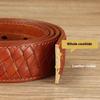Handmade Belt First Layer Pure Cowhide Belt Leather Pin Buckle Handmade Woven Men's Leather Belt Cowhide Belt
