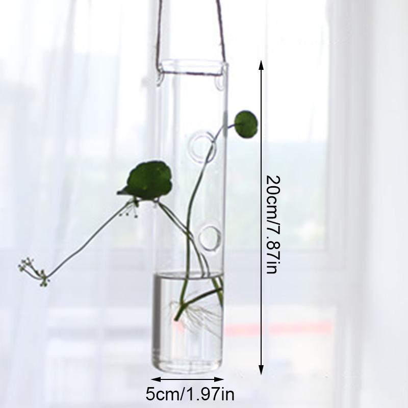 1 шт. прозрачные вазы для гидропоники, террариумный контейнер, подвесная стеклянная ваза, цветочный горшок