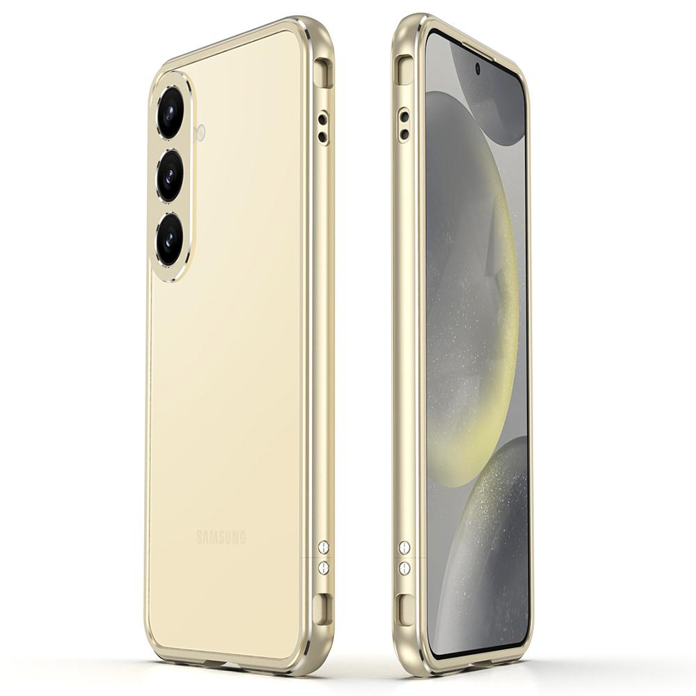 Бампер для Samsung Galaxy S24+ Металлическая рамка Конструкция без задней панели Чехол для телефона с защитой объектива камеры