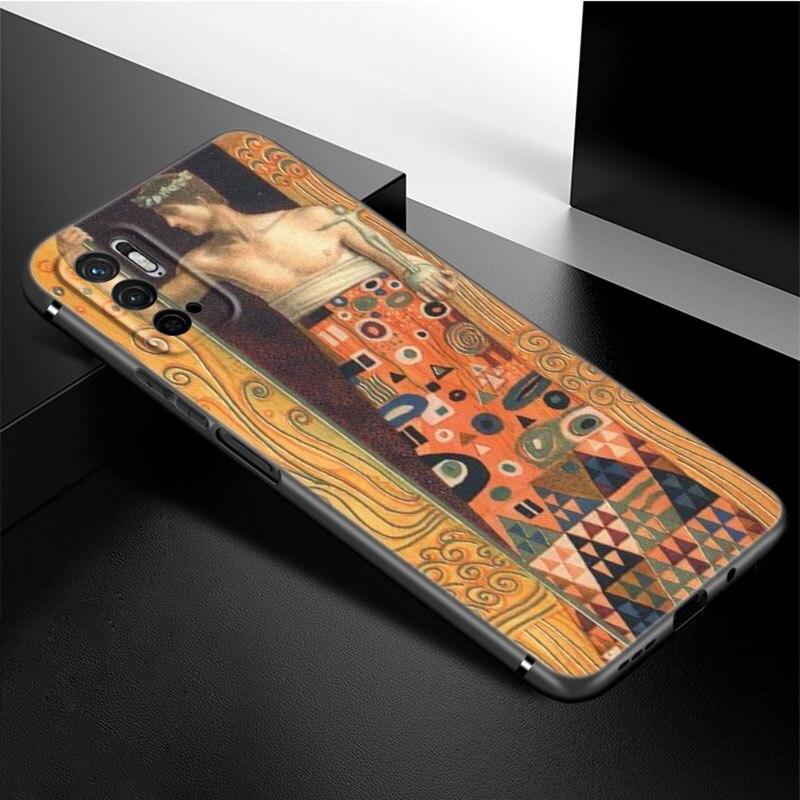 Чехол для телефона «Густав Климт Kiss Art» для Xiaomi Redmi Note 11 10 9 8 Pro 11T 5G 10T 10S 9S 9T 9i 9C 9A 8T, мягкий черный чехол из ТПУ