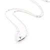 Les Trésors De Lily [I9807] - Silver 'Love' Silver Necklace (rhodium-plated) - 10x10 Mm