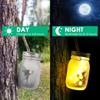 Solar Mason Jar Lights DIY Frosted Bottle Lamp Outdoor Lantern LED Waterproof Fairytale Firefly Jar String Light Courtyard Decor