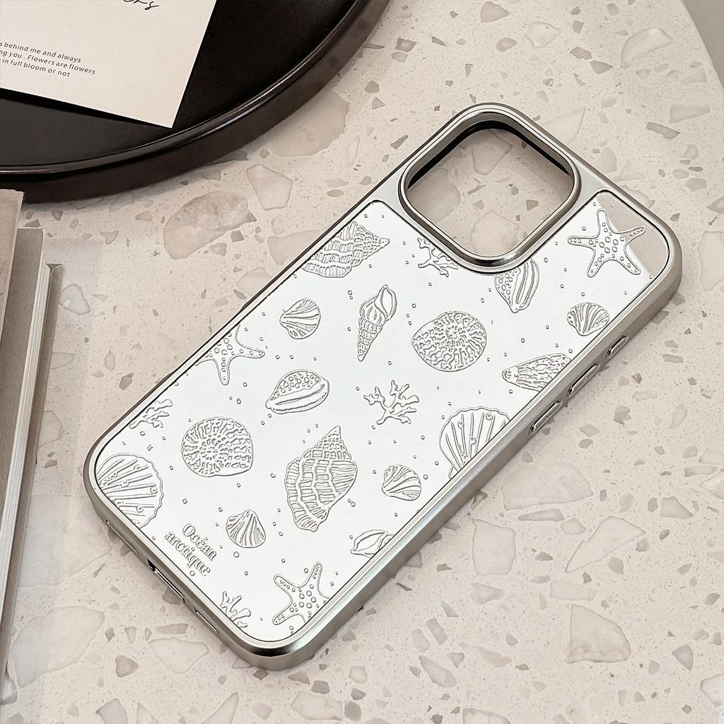 Gilt Plating for Apple 16 Promax Mobile Phone Case for IPhone 17 Starfish Shell 13 Mirror High-grade 12 Hard