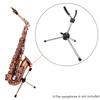Foldable Saxophone Stand Portable Alto Sax Metal Floor Stand Holder Aluminum Alloy with Carry Bag