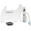 Musiclily Pro TL Prewired Pickguard and Control Plate Artec Alnico 5 Pickup Tele for Telecaster Electric Guitar 3P White