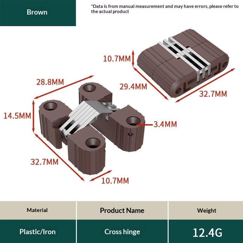 Крестовые скрытые петли Пластик Железо Складная дверь Стол и стул Крестовая петля Пластиковая скрытая петля Мебельная фурнитура Аксессуары