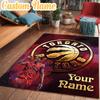 Custom Name Raptors Basketball Logo Rug Office Rug Chair Mat Non Slip Carpet Rugs for Bedrooms Dining Room Living Room Home Decor Gifts