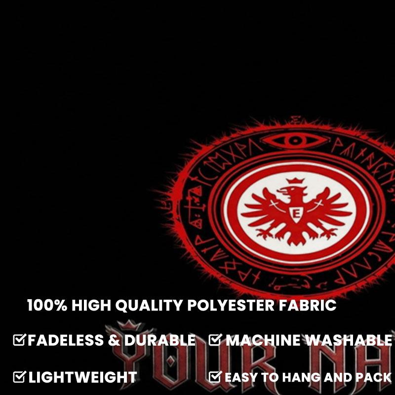 Eintracht Frankfurt Custom Name Wall Tapestry Aesthetic Wall Hanging Printed Fabric Blanket Decorative Tapestries for Bedroom Living Room Home Decor