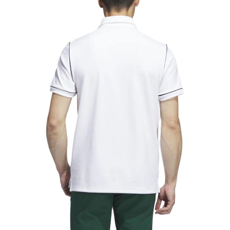 adidas Originals X Bogey Boys Collaboration SS23 Брендовый логотип Карманная пуговица Короткий рукав Поло Рубашки мужские Поло Белые IB2942