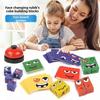 Classic Childrens Rubiks Cube Interactive Puzzle Toy With Expressive Face Blocks For Parentchild Play