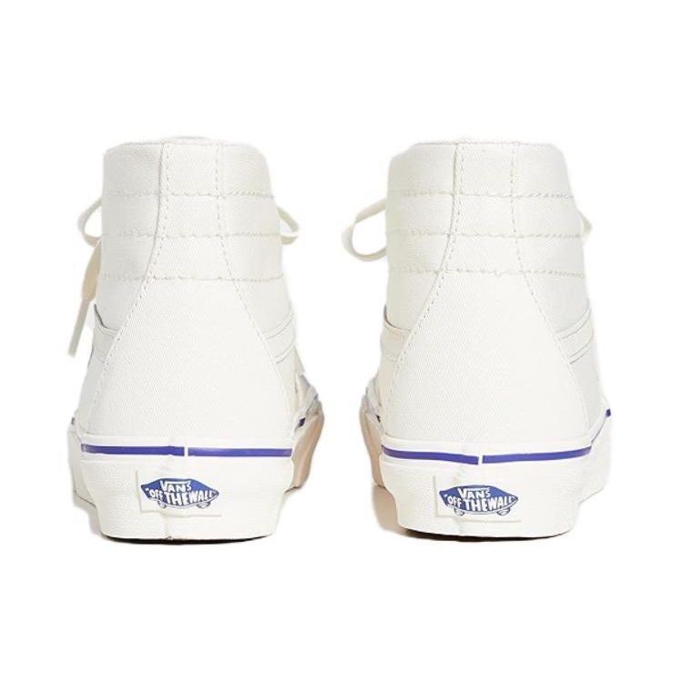 Vans Sk8 Ретро Высокие Кеды для Скейтбординга Унисекс Кроссовки Белые Синие VN0A4U164U3