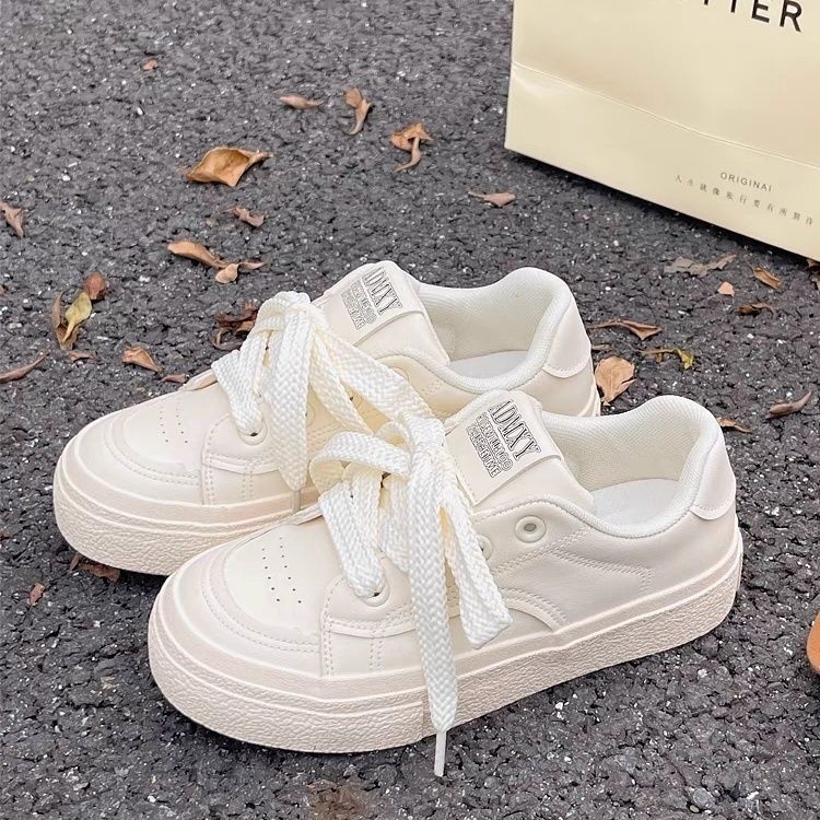 Little White Shoes Women's Autumn Breathable Shallow Mouth Non-slip Versatile 2025 New Trendy Shoes Board Shoes Student White Shoes Single Shoes Women