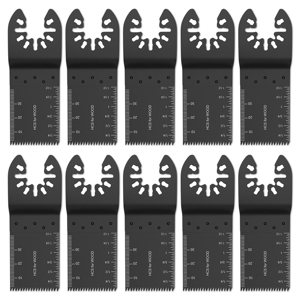 50 шт. осциллирующих пильных полотен, биметаллическая дуговая кромка, многофункциональное пильное полотно, режущее полотно для дерева/металла/пластика, реноватор