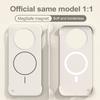 Ультратонкий безрамочный магнитный чехол для Redmi 14C Magsafe Беспроводная зарядка Жесткий ПК Матовый Ударопрочный Чехол для POCO C75 Накладка