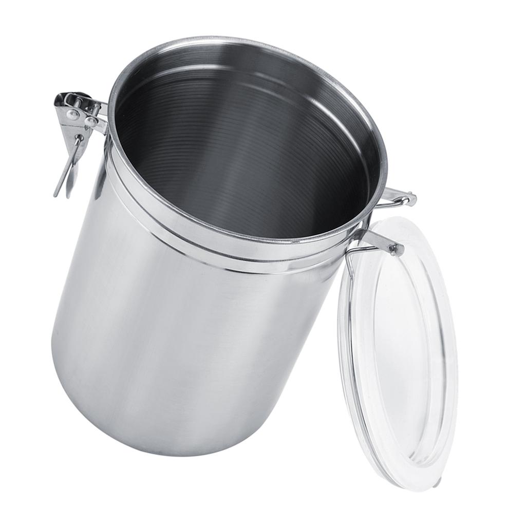 Stainless Steel Coffee Container Vacuum Sealed Storage Jar for Sugar Tea Bean(1800ml)