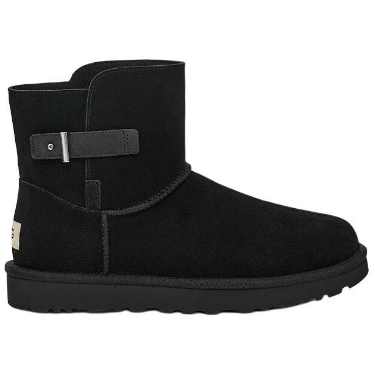 UGG Round Toe Lightweight Snow Boots Unisex Boots Black 1166776-BLK
