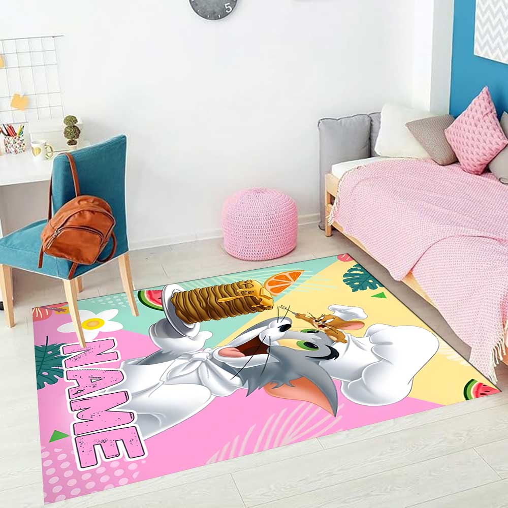 Warner Bros. Works (75) Customize your name rug, office chair cushion, home bedroom living room gift.