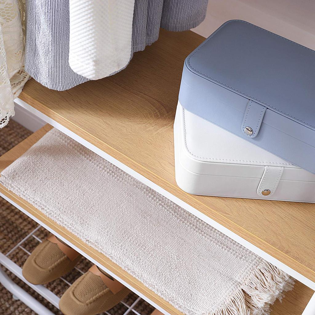 VASAGLE Деревянная Вешалка для Одежды Обуви Пальто Легкая Нагрузка 41 кг Пальто 58 см Шириной х 28 см Глубиной х 181 см HSR81WN Стойка, Прочная, Тонкая, Стойка, Вешалка, Стильная, Компактная,