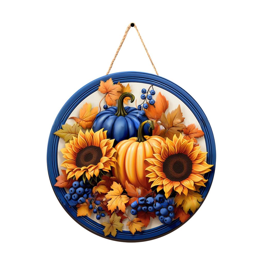 Autumn Decorative Doorplate, Wooden Hanging Doorplate, Suitable For Home Front Door Wall Decoration