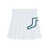 Loose Pleated Casual Golf Skirt Women Skirts White GWSD07827-0000